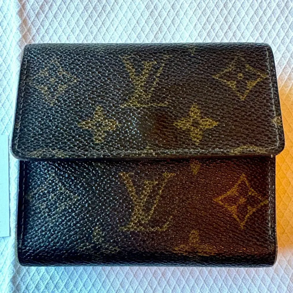 LV double snap Elise wallet billfold vintage monogram